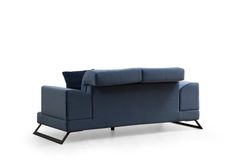 Frido Two Seater Sofa, Blue