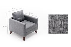 Bella Soft Fauteuil, Grijs