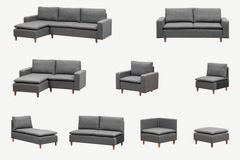 Pafu Lungo Fauteuil, Donkergrijs