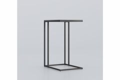 Everly C-Vormige Bijzettafel, Zwart