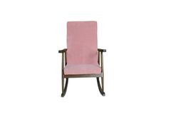 Asedia Trend Schommelstoel, Roze & Walnoot