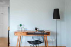 Bell Working Desk, Light Wood