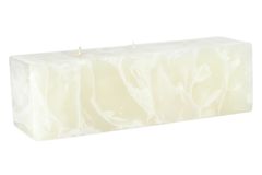 Marble Ecru Gardenia Scented Candle Block