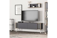 Negro TV Unit, 120 cm, Grey