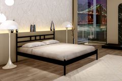 Diego Bedframe, 140x190 cm, Zwart