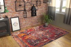 Domenec Patterned Rug, 140 x 190 cm, Multicolour