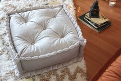 Biscuit Kussen, 55x55 cm, Wit