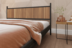 Star Bedframe, 150x200 cm, Walnoot