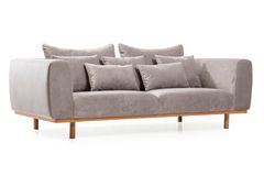 Astera Three Seater Sofa, Steel Grey