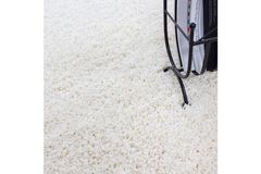 Krémový kulatý koberec, 120 x 120 cm