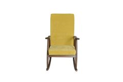 Asedia Trend Schommelstoel, Geel & Walnoot