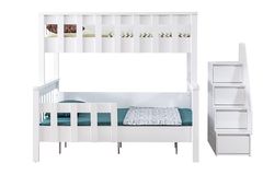 Deluxe Stapelbed, 90x200 cm, Wit