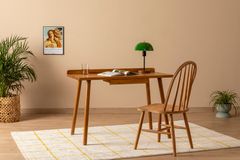 Novak Working Desk, Light Wood