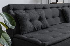 Fuoco Two Seater Sofa Bed, Fabric in Anthracite Grey