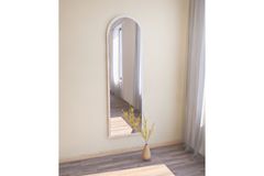 Mone Ovale Staande Spiegel, 160x50 cm, Wit