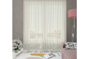 Jappe Sheer Curtain Pair, 200 x 260 cm, Cream