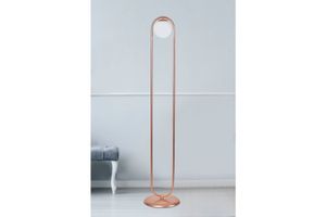 Zenga 3-Light Oval Copper Pendant Floor Lamp