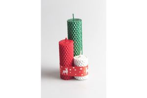 Zaria 3 Piece Candle Set, Multicolour