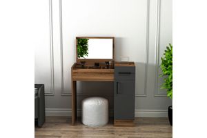 Arnetti Venice Dressing Table, Walnut & Anthracite