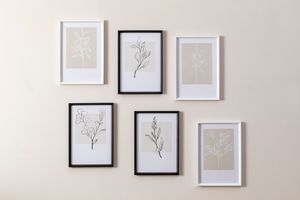 Floral Art Print with Frame, Triptych