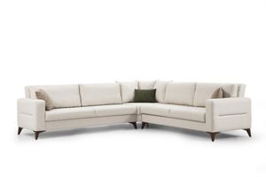 Kristal Hoekbank, Beige