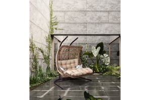 Eldorado Hangstoel voor 2 Personen, Beige