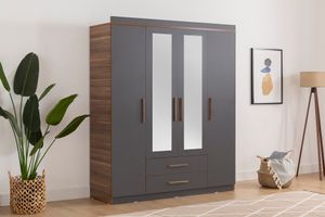 Washiba Spiegelkast met 4 Deuren en 2 Laden