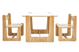 Zoey Children's Montessori 2 Chairs and Table Set, 2-4 Years
