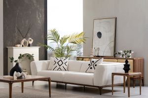 Lotus Plus 4-Zitsbank, Wit