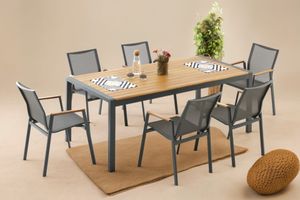 Daisy Tuinset, 6 Zits, Antraciet