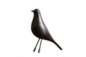 Blackbird Skandinavische Vogelfigur, Schwarz