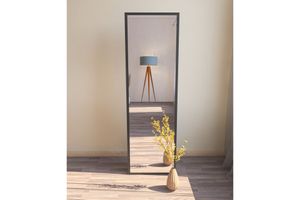 Mone Rechthoekige Staande Spiegel, 160x50 cm, Zwart