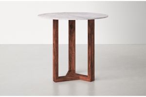 Belvi 6-Seat Fixed Dining Table, White