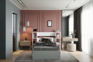 Ingolstadt Single Bed with Bookcase, 90 x 190 cm, White