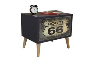 Route Bedside Table, Grey