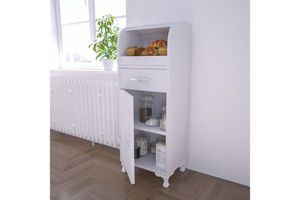 Powder Kitchen Cabinet, White