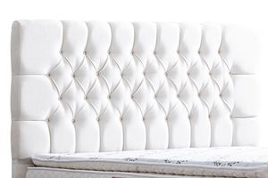 Rome Boxspringbed met Hoofdbord, Creme