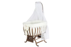 Wieg met Strik, Gevaarlijke Mand, Donker 60x90 cm, Walnoot