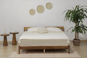 Axel Eko Double Bed, 140 x 200 cm, Walnut