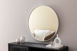 Otto Austyn Ronde Spiegel, 80 cm, Wit