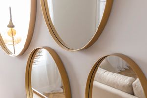 Otto Bratislava Mirror Set, Gold