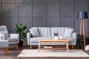 Aqua Three Seater Sofa Bed, Grey
