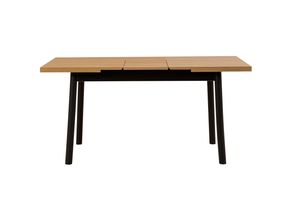Oliver Karina Extendable Dining Table, Oak & Black