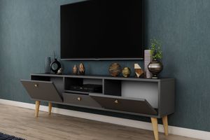 Penta TV-Meubel, 160 cm, Antraciet