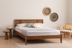 Isabelya Bed, 160 x 200 cm, Walnut