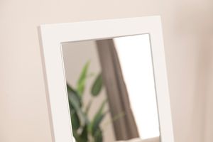 Wood Modernee Staande Spiegel, 140x40 cm, Wit