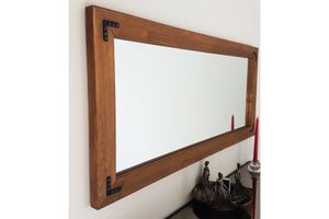 Neostyle Sideboard Wall Mirror, 110 x 50 cm, Dark Wood