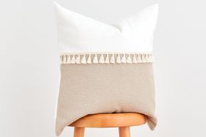 Alberobello Cushion Cover, 50 x 50 cm, White & Beige