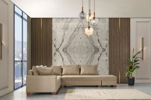Esse Tiara Ecksofa aus Leinenstoff