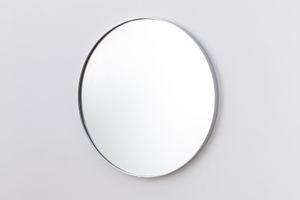 Otto Austyn Ronde Spiegel, 60 cm, Zilver